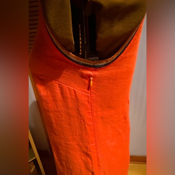 La Fée Maraboutée sleeveless linen dress. - Picture 3 of 8